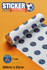 Papier peint motif logo PSG - Vignette | stickers foot