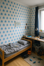 Papier peint motif logo OM - Vignette | stickers foot