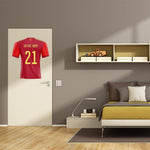 Decoración de la etiqueta de la camiseta de España - Vignette | Sticker Foot