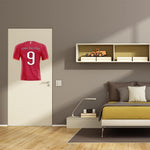 Decoración de pegatinas de fútbol - Efecto jersey para hinchas del LIVERPOOL - Vignette | Sticker Foot