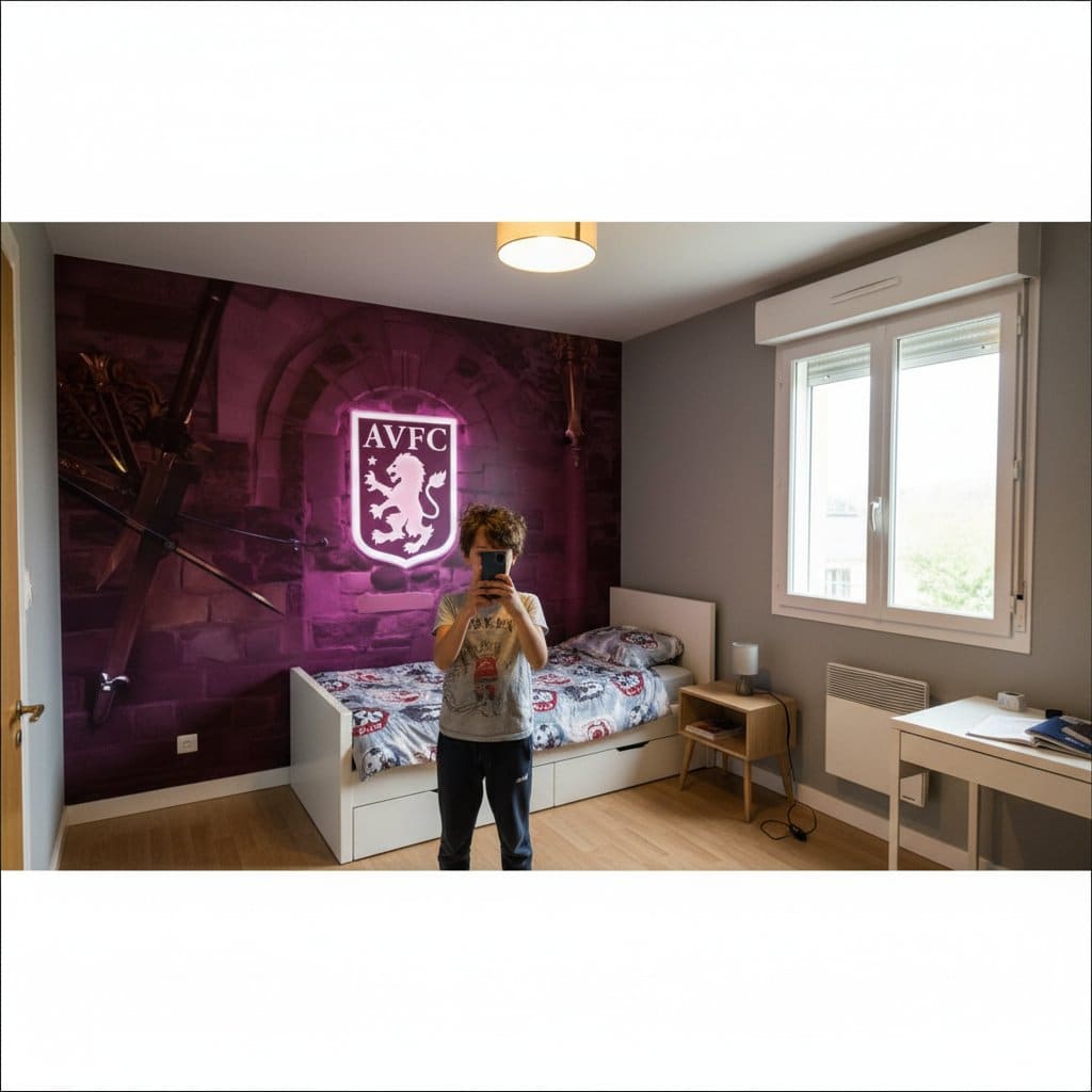 Visualisation Papier Peint Aston Villa FC : Décorez avec Passion