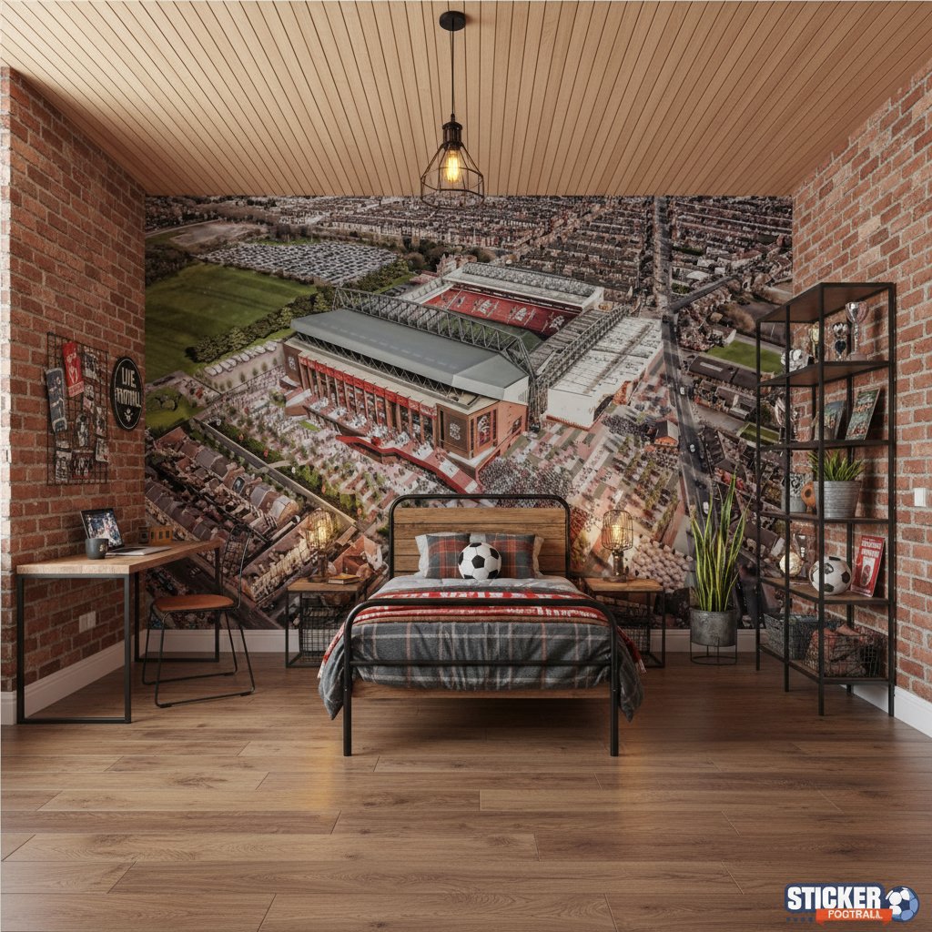 Visualisation Papier peint foot Anfield english stadiums