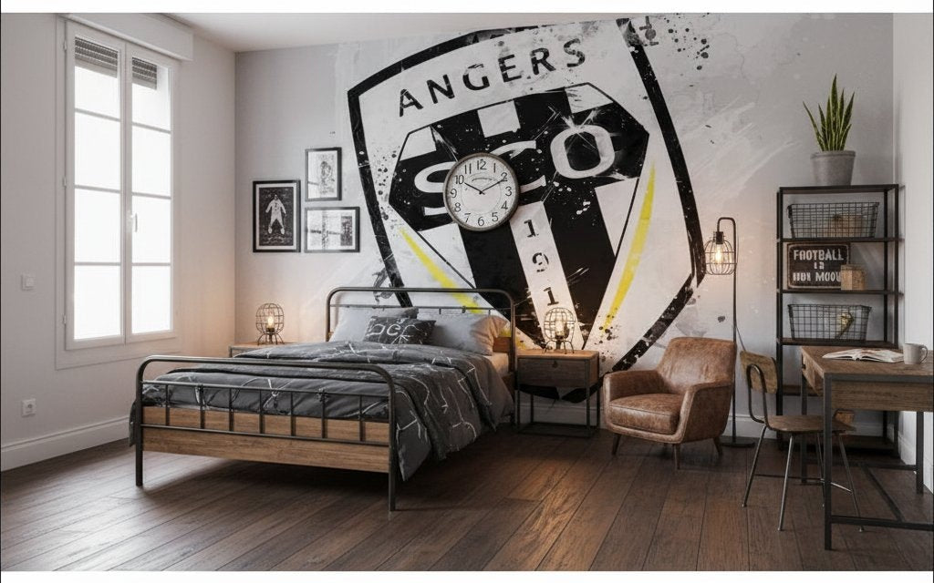 Visualisation papier peint foot Angers SCO deco