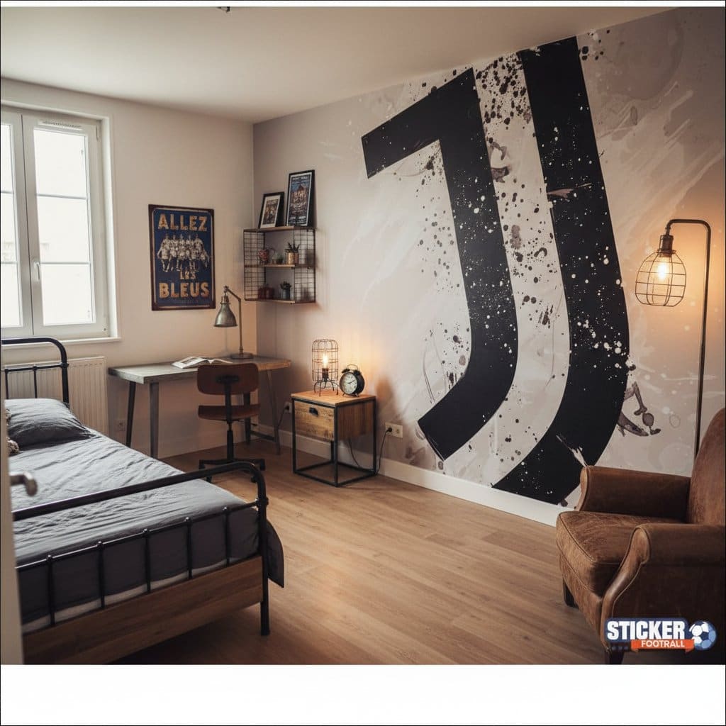 Visualisation papier peint foot Juventus decoration