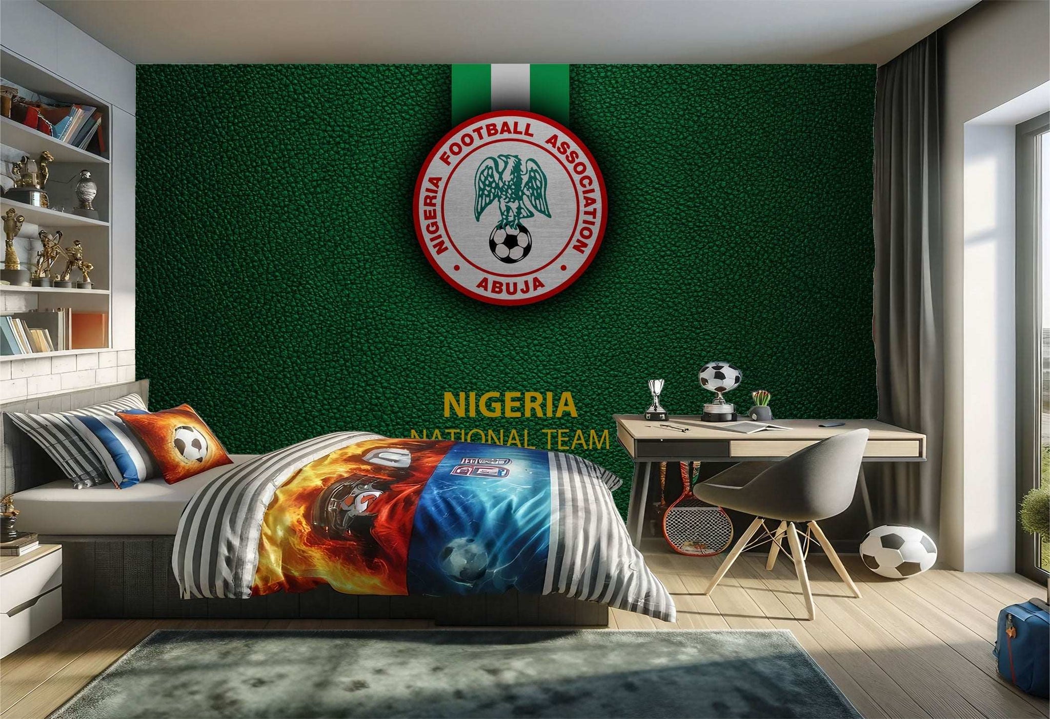 Chambre à coucher sur le thème du Nigeria.