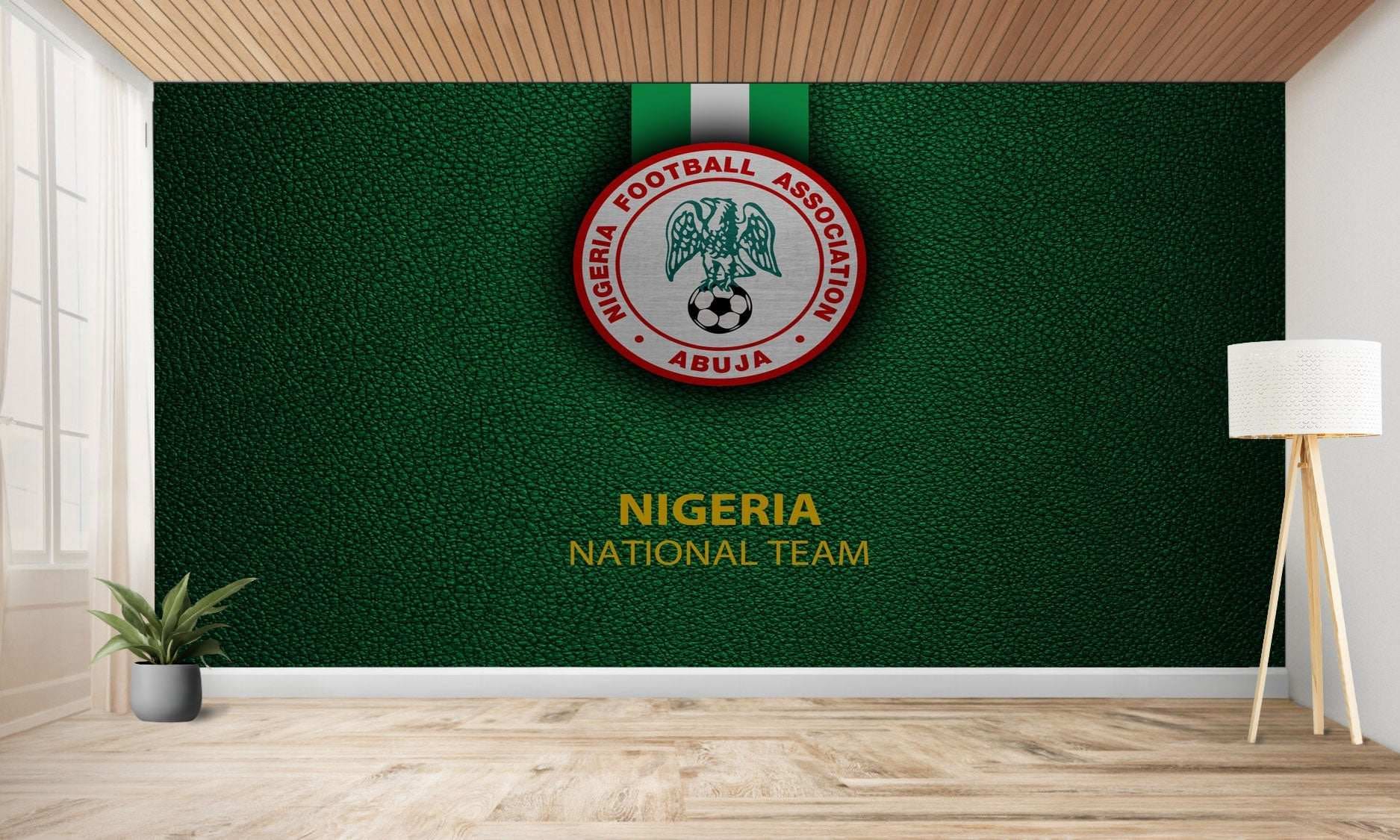 Décoration murale de l’équipe nationale du Nigeria.