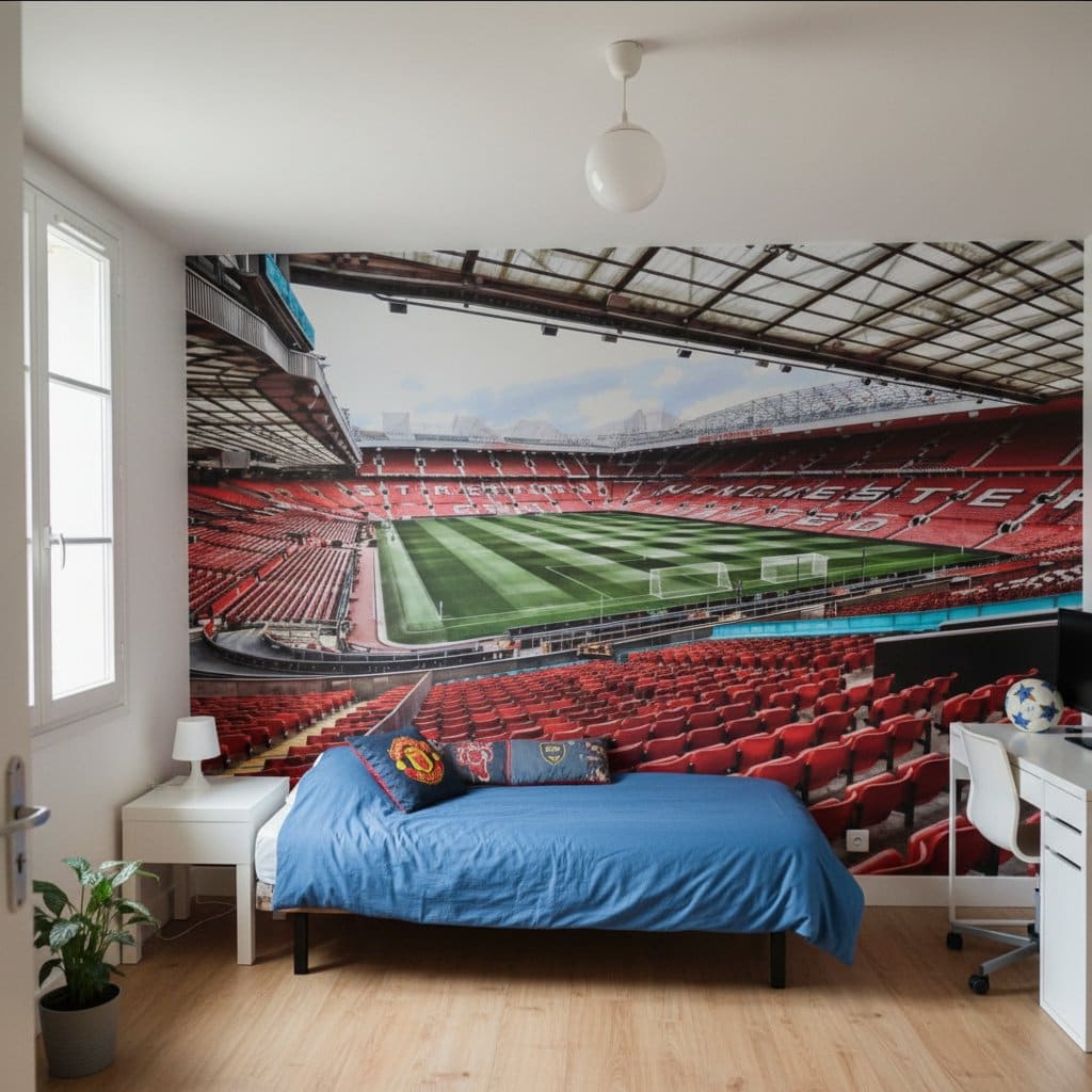 Visualisation papier peint football Old Trafford Devils Stade
