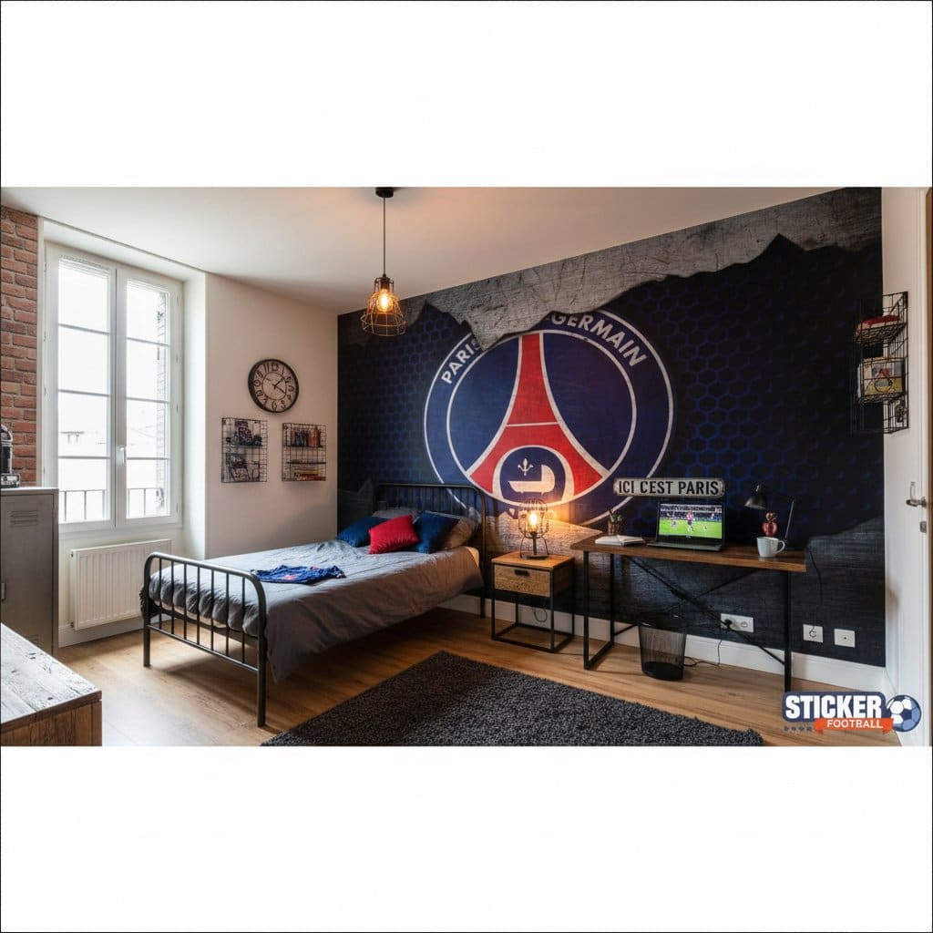 Visualisation papier peint football PSG deco foot