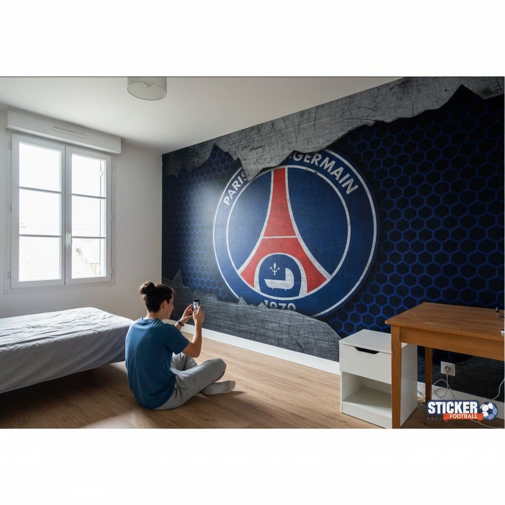 Visualisation papier peint football PSG deco foot