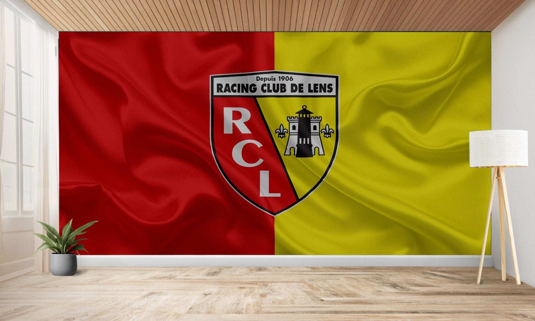 Drapeau du Racing Club de Lens.