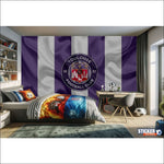 papier peint football Toulouse drapeau effet deco - Vignette | stickers foot