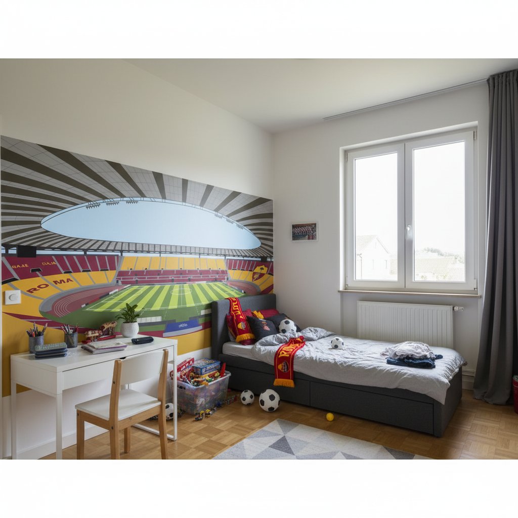 Visualisation Papier Peint stade Stadio Olimpico - AS Roma