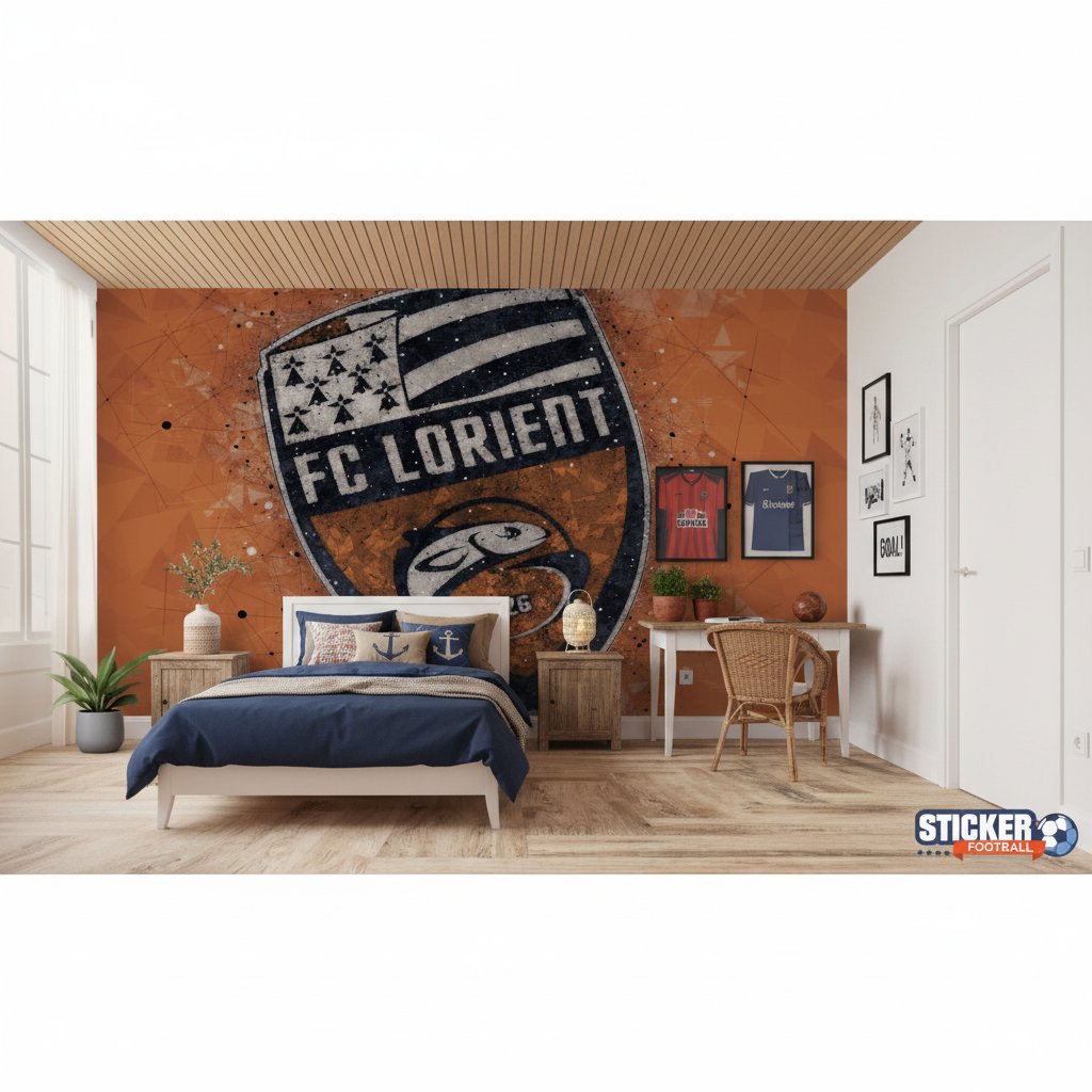 Visualisation papier peint foot FC Lorient logo_