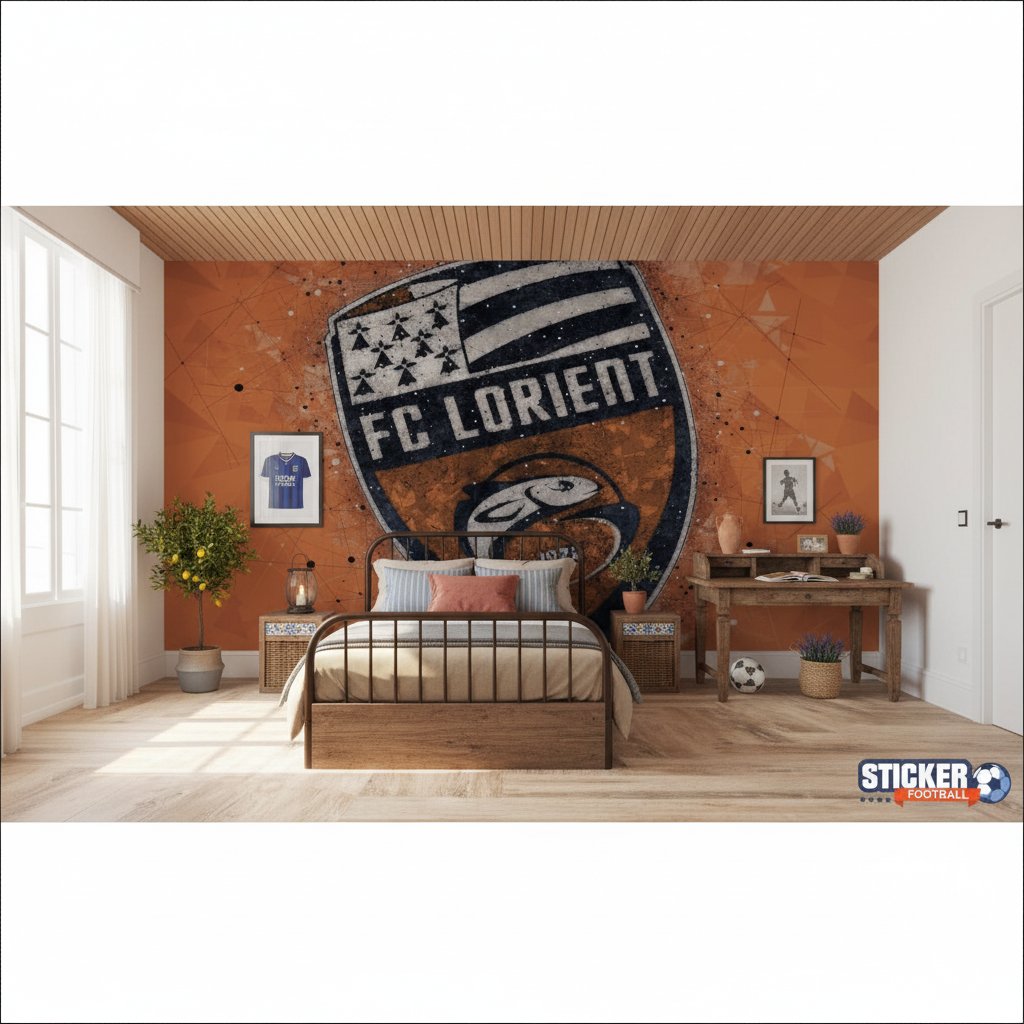 Visualisation papier peint foot FC Lorient logo_