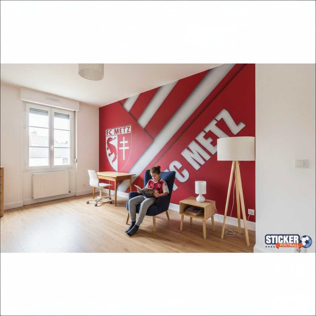 Visualisation papier peint foot FC Metz logo