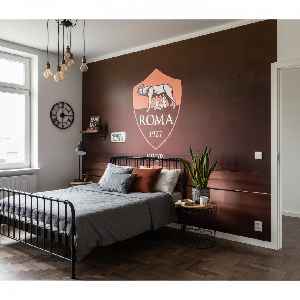 Visualisation Papier Peint AS Roma - Passion Sportive