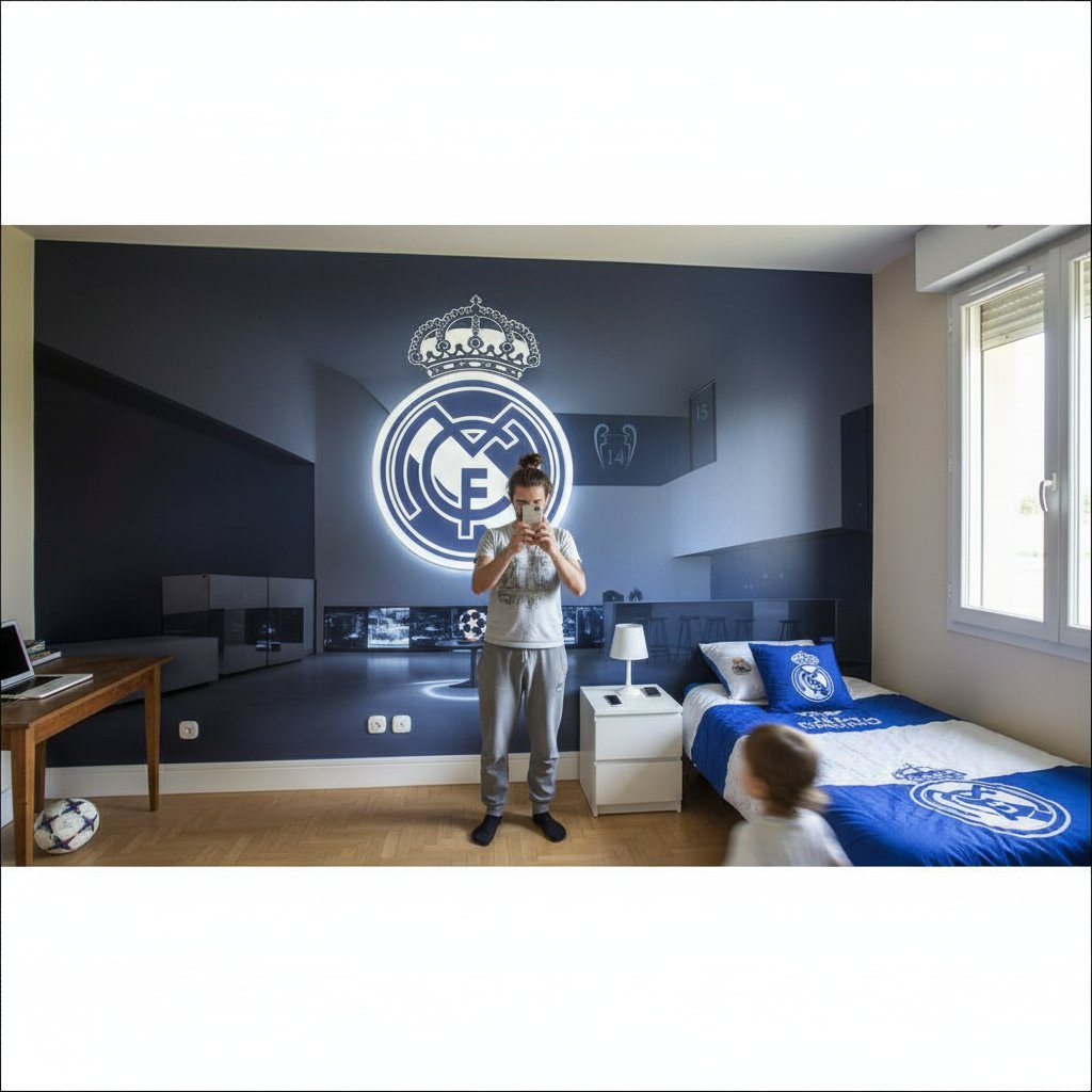 Visualisation Papier Peint Real Madrid C.F.: Passion Déco !