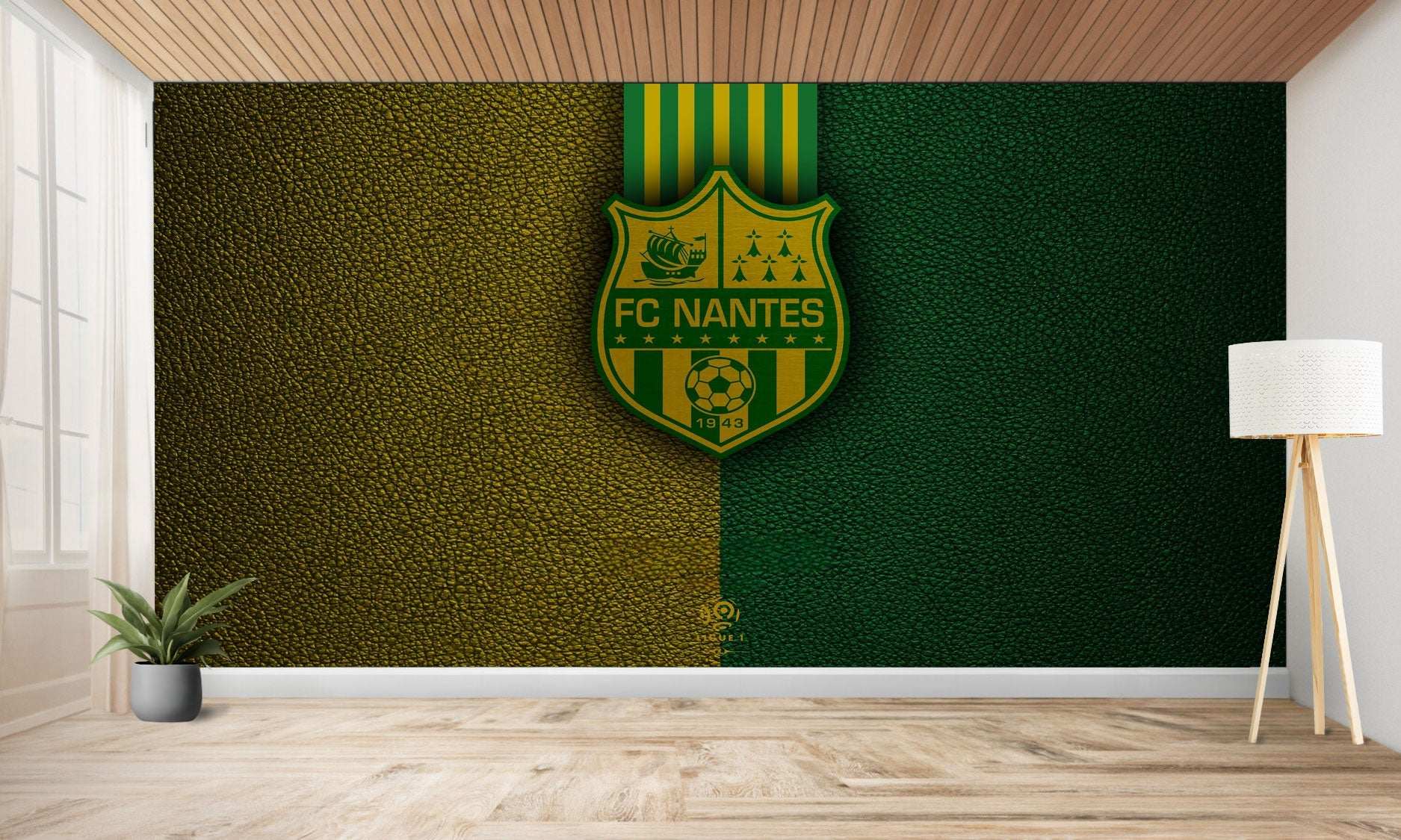 Peinture murale du FC Nantes.
