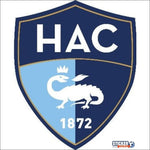 Etiqueta engomada del logotipo de fútbol de Le Havre - logotipo de HAC - Vignette | stickers foot