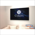 Tablero de decoración visual de fútbol con el logotipo de Chelsea - Vignette | stickers foot