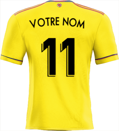 CalcomanĂa de la camiseta de Colombia