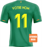 Pegatina de fútbol - camiseta de Bolivia - Vignette | stickers foot
