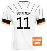 Decoración de pegatinas de fútbol - camiseta de fútbol de Alemania - Vignette | stickers foot