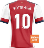 Decoración de pegatinas de fútbol - camiseta ARSENAL 2022 - Vignette | stickers foot