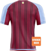 Decoración de pegatinas de fútbol - Camiseta Aston Villa 2023 - Vignette | stickers foot