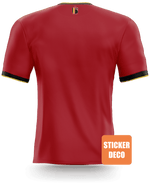 Calcomanía personalizada de camiseta de fútbol de Bélgica - Vignette | stickers foot