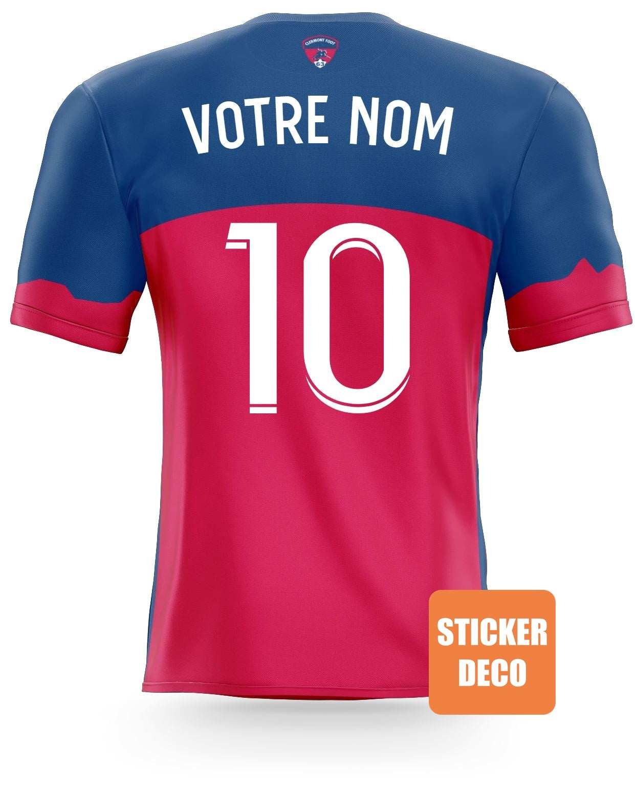 Déco foot- maillot de Clermont Foot- sticker-foot