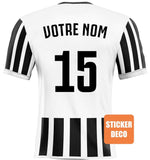 Decoración de pegatinas de fútbol - camiseta de la Juventus - Vignette | stickers foot