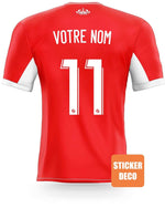 Decoración de pegatinas de fútbol - camiseta AS Monaco - Vignette | stickers foot