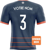 Decoración de cromos de fútbol - camiseta Montpellier 2022 - Vignette | stickers foot