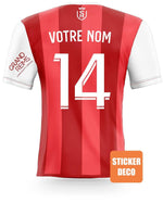 Pegatina decorativa de fútbol - Camiseta del Reims - Vignette | stickers foot