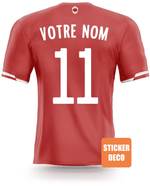 Decoración de pegatinas de fútbol - camiseta de Amberes - Vignette | stickers foot