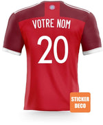 Decoración de pegatinas de fútbol - camiseta del Bayern de Múnich - Vignette | stickers foot