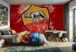 papier peint foot AS Roma - Vignette | stickers foot