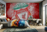 papier peint football Liverpool FC logo effet - Vignette | stickers foot