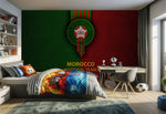 papier peint football Maroc national - Vignette | stickers foot
