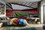 papier peint football Old Trafford Devils Stade - Vignette | stickers foot