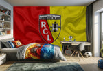 papier peint football RC Lens deco foot effet - Vignette | stickers foot