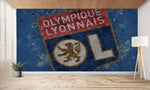 papier peint football Olympique Lyon decoration - Vignette | stickers foot