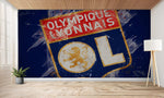 papier peint football OL LYON fan - Vignette | stickers foot