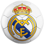 Adhesivo decoración cumpleaños Real Madrid en globo - Vignette | stickers foot