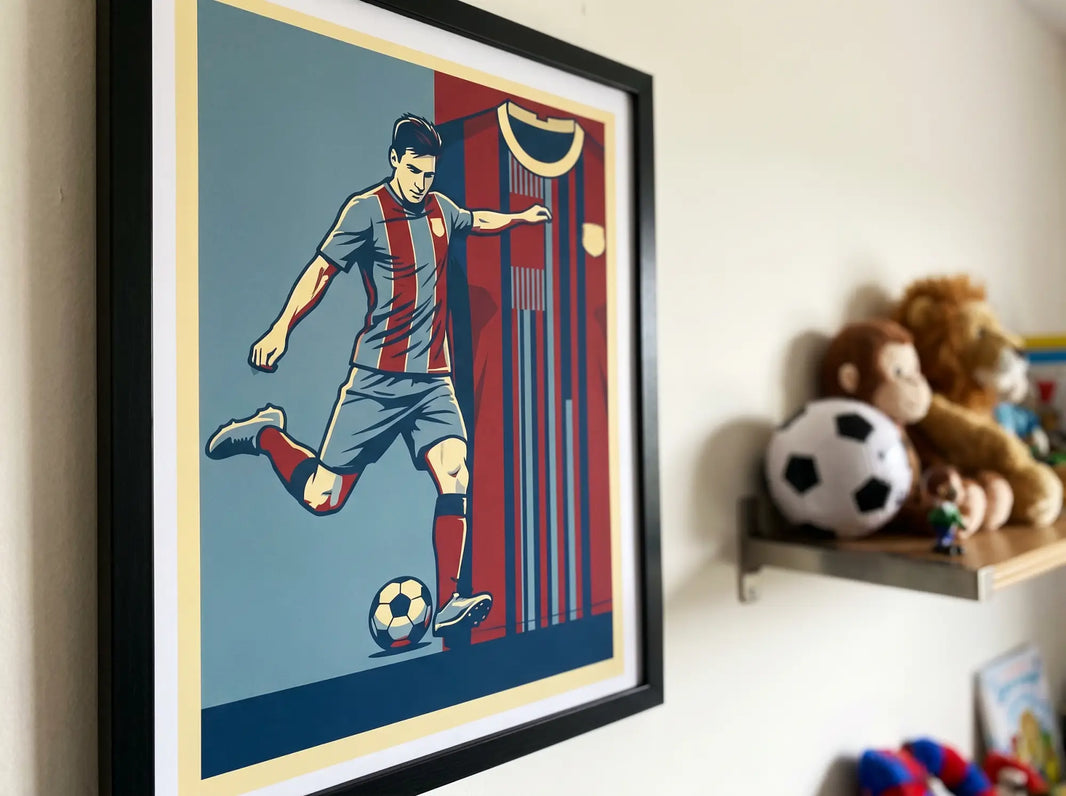 Affiche foot personnalisée prénom et numéro: le cadeau d’un