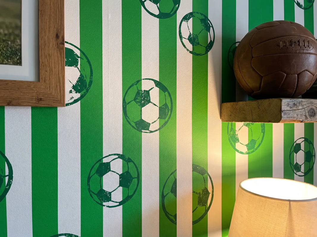 Papier peint foot personnalisé aux couleurs du club: