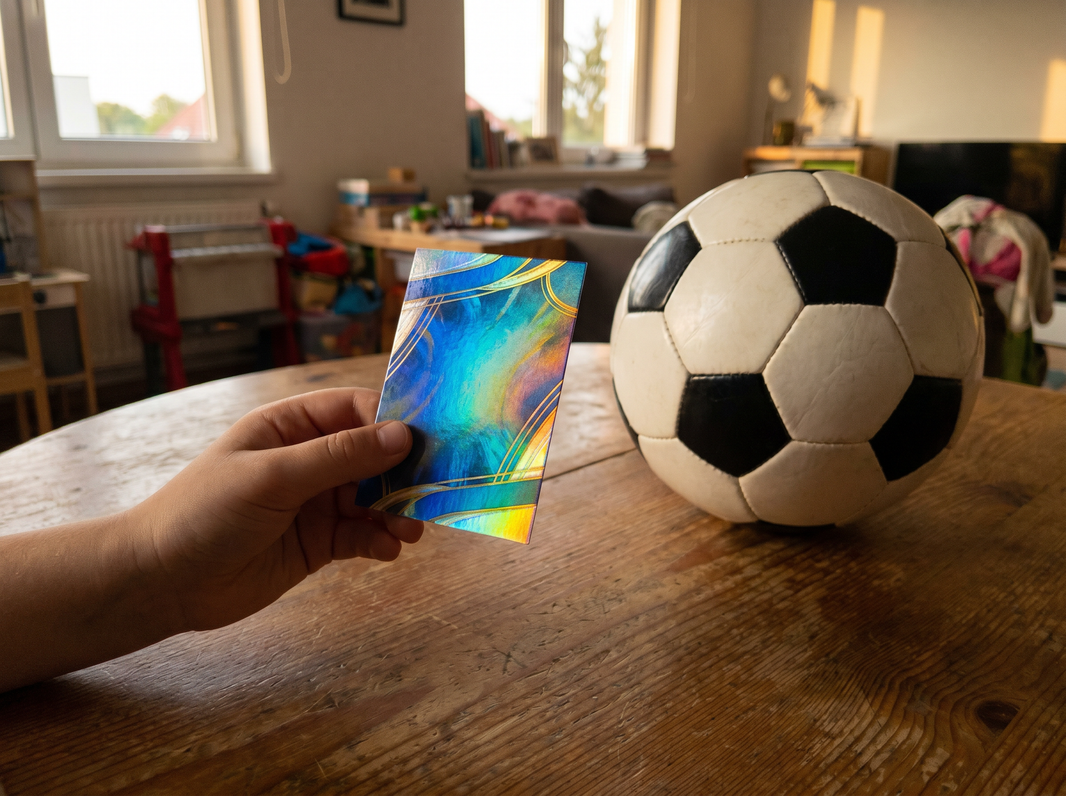 Carte joueur foot style collector personnalisée : la pièce unique qui transforme un jeune joueur en légende