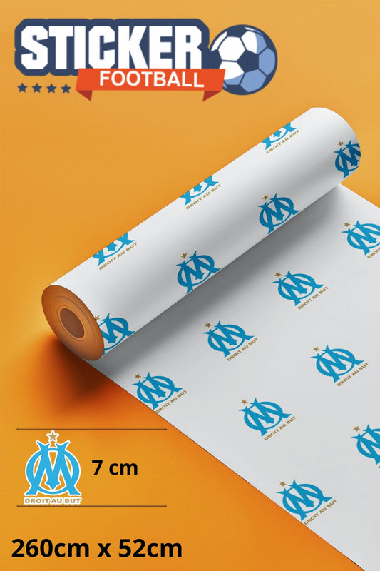 Papier peint motif logo OM