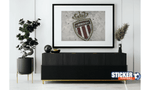 Decoración del tablero de fútbol con el logotipo de AS Monaco - Vignette | stickers foot